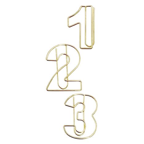 ゼムクリップ６Ｐ　数字の3番目の写真