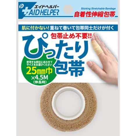 ぴったり包帯２５ｍｍ×４．５Ｍ　ベージュの商品画像