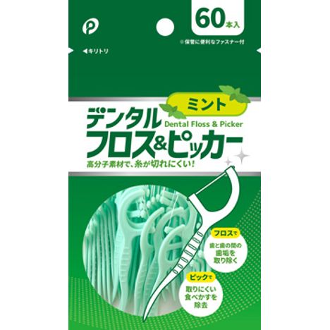 デンタルフロス＆ピッカーミント　６０本の画像