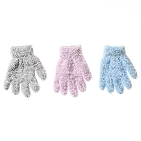 ＫＩＤＳもこもこ手袋　無地の3番目の写真