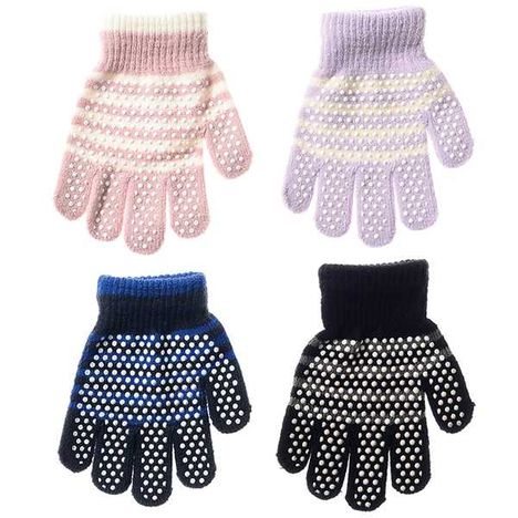 ＫＩＤＳのびのび手袋ボーダーすべり止めの3番目の写真