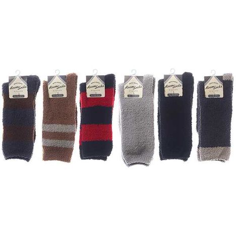 紳士もこもこ靴下ボーダー柄こみアソートの商品画像