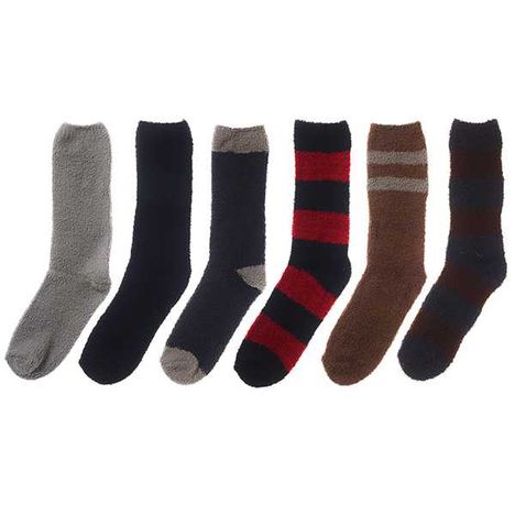 紳士もこもこ靴下ボーダー柄こみアソートの3番目の写真