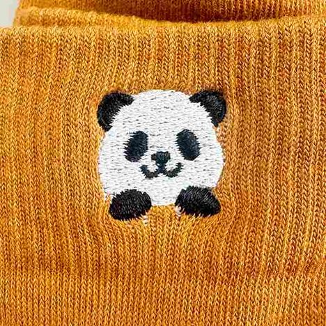 婦人　パンダ刺繍　ショートクルーの3番目の写真
