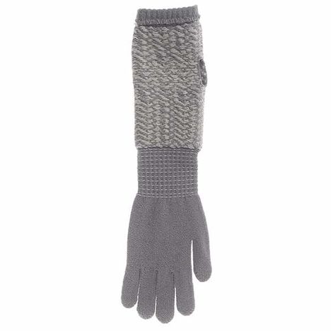 婦人２ＷＡＹ手首長ニット手袋ＧＹの3番目の写真