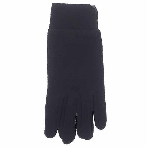 紳士タッチ厚地フリース手袋ＢＫの3番目の写真