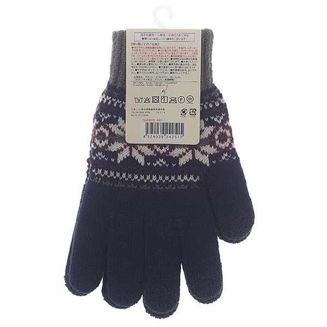 紳タッチニット手袋ノルディックＮＶの2番目の写真