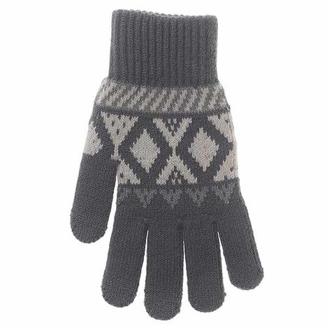 紳士タッチニット手袋幾何柄ＣＹの3番目の写真