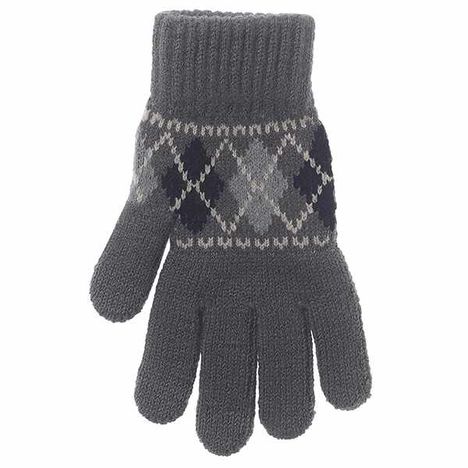 婦人タッチニット手袋アーガイルＣＹの3番目の写真