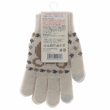 ＫＩＤＳタッチニット手袋くま柄ＩＶの2番目の写真