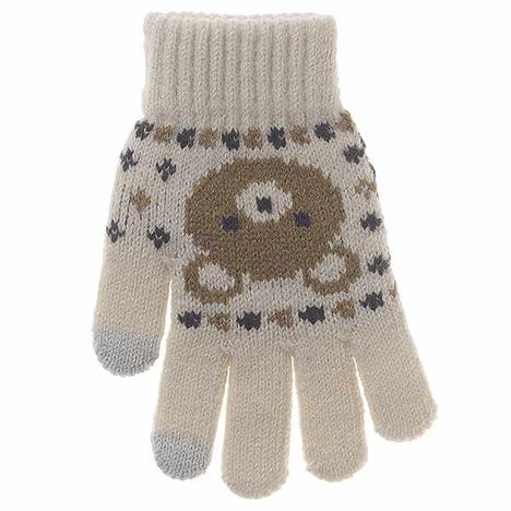 ＫＩＤＳタッチニット手袋くま柄ＩＶの3番目の写真