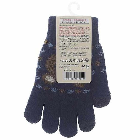 ＫＩＤＳタッチニット手袋くま柄ＮＶの2番目の写真