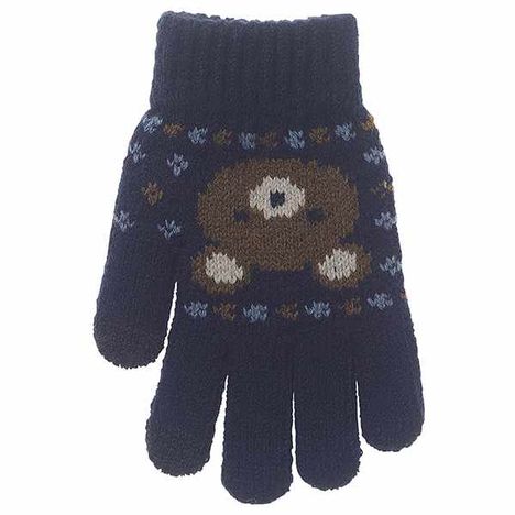 ＫＩＤＳタッチニット手袋くま柄ＮＶの3番目の写真