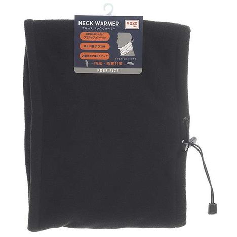 フリースネックウォーマー裏ボアＢＫの画像