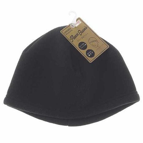 無地フリースビーニー裏ボアＢＫの画像