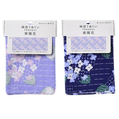 綿混手拭い　紫陽花の商品画像