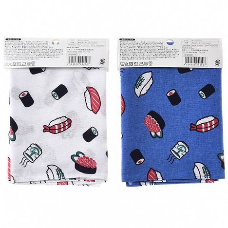 綿混手拭い　お寿司の2番目の写真