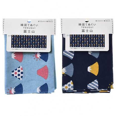 綿混手拭い　富士山の商品画像