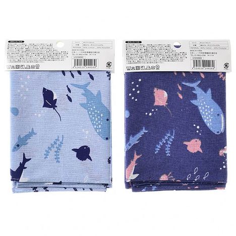 綿混手拭い　海洋生物の2番目の写真