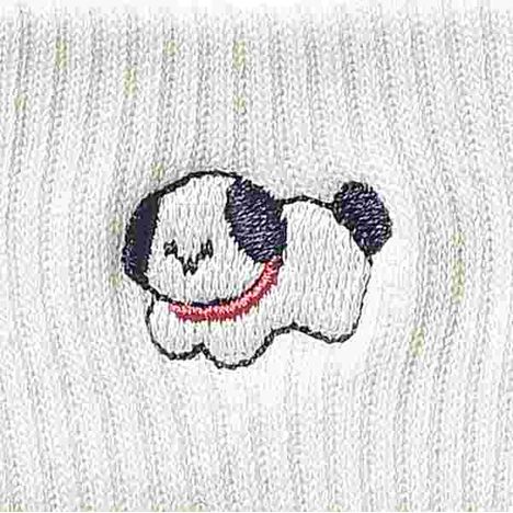 婦人ショートクルー　いぬ刺繍の3番目の写真