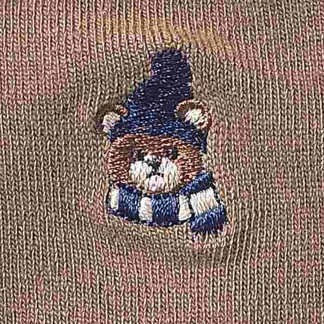 婦人ショートクルー　くま刺繍の3番目の写真