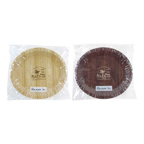 オーバルプレート３Ｐナチュラルトリートの商品画像