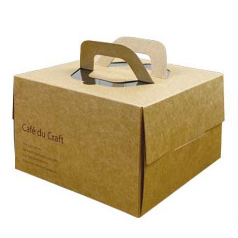 ケーキボックス　４号用　クラフトの商品画像