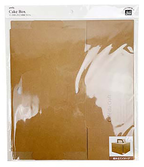 ケーキボックス　５号用　クラフトの商品画像