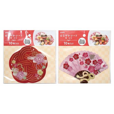 はなやかシート　１０Ｐ　扇・水引の画像