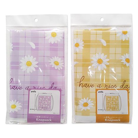 ビニールナップサックチェック＆デイジーの商品画像