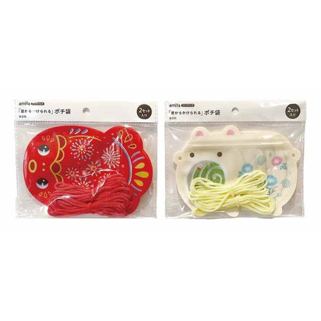首かけジップバッグポチ袋　２セット夏日和の商品画像