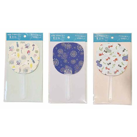 うちわレター　封筒付　夏日和の商品画像