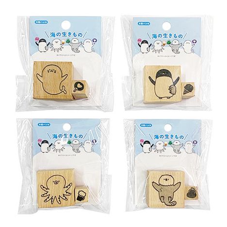 木製ハンコ　海の生きものの商品画像