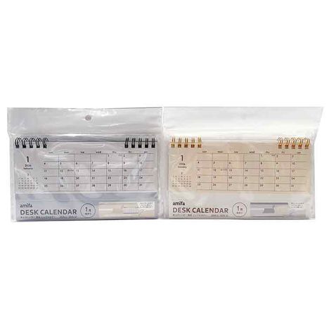 ２６卓上カレンダー　シンプルカラーの商品画像