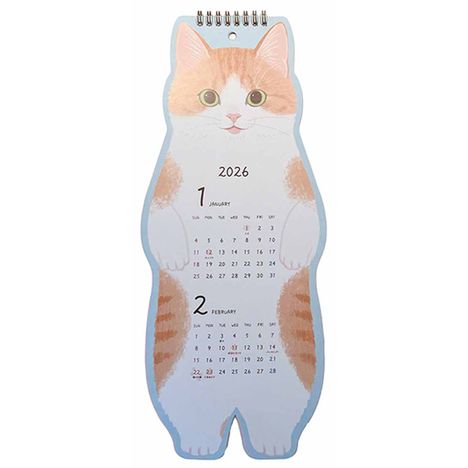 ２６壁掛けカレンダー　ダイカットキャッツの商品画像