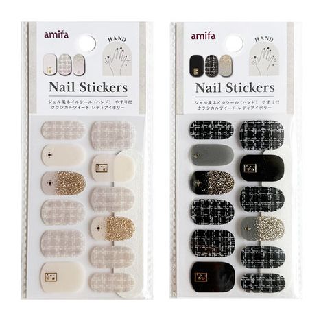 ジェル風ネイルシール（ハンド）　ツイードの商品画像