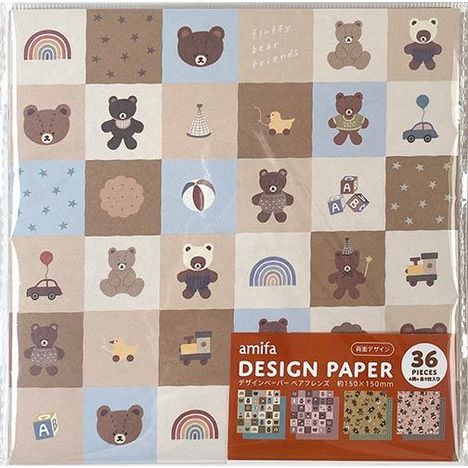 デザインペーパー３６Ｐ　ベアフレンズの商品画像