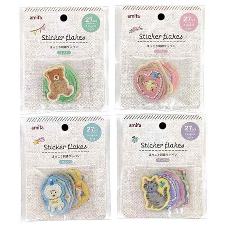 フレークシール２７Ｐほっこり刺繍ワッペンの商品画像