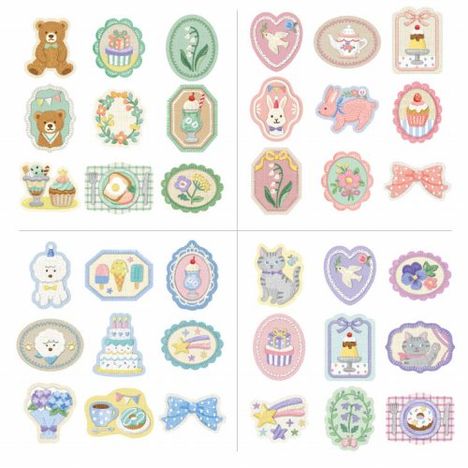 フレークシール２７Ｐほっこり刺繍ワッペンの3番目の写真