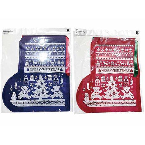 不織布バッグブーツ型　ノルディック　の商品画像