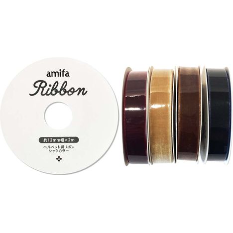 ベルベット調リボン　１２ｍｍｘ２ｍの商品画像