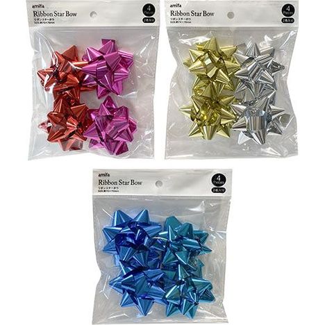 リボンボウＬ　４Ｐ　メタリックＭＩＸの商品画像