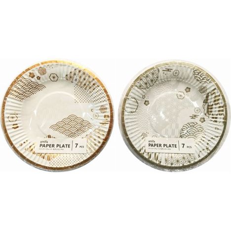 ペーパープレート　７Ｐ　モダンミニマルの画像