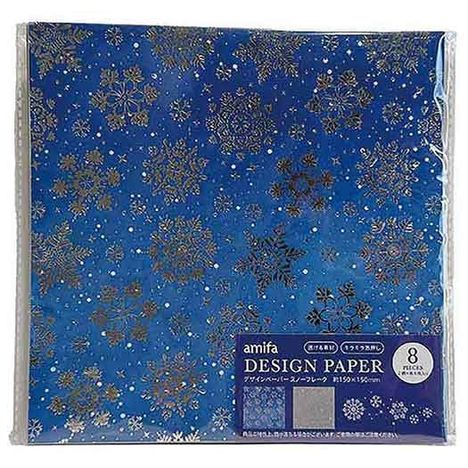 デザインペーパー　８Ｐ　スノーフレークの商品画像