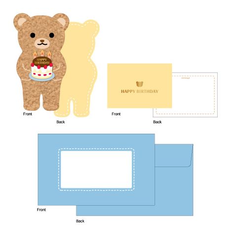 ギフトカード　ふわふわクマちゃんの3番目の写真