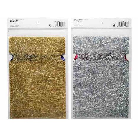 ダブル巾着不織布バッグＳ　金銀の2番目の写真