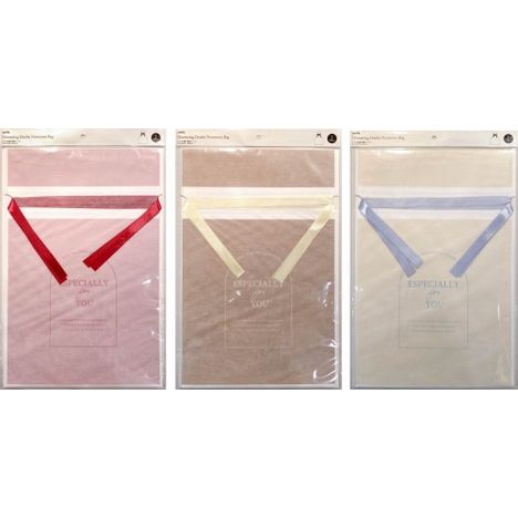 ダブル巾着不織布バッグＬ　ニュートラルの商品画像