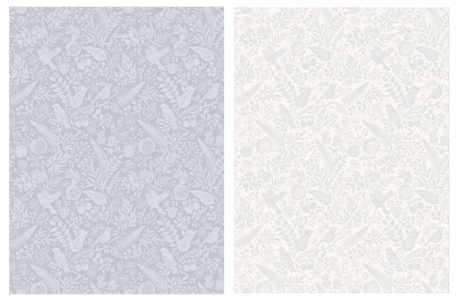 インテリアシート　ヒヨドリと草木の3番目の写真