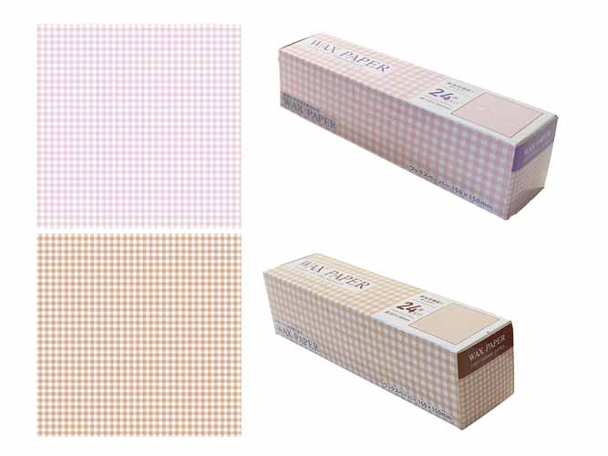 ワックスペーパーＳ　２４Ｐ　チェックの商品画像