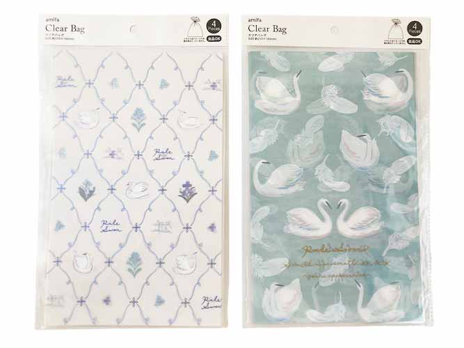 クリアバッグ　Ｌ　４Ｐ　ペールスワンの商品画像